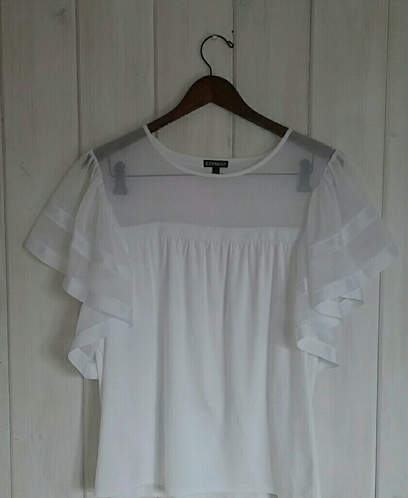 Express Womens White Top